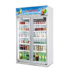 درب شیشه ای Upright یخچال تجاری یخچال برای سوپرمارکت