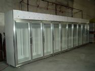 قفسه سه جداره یخچال فریزر درب شیشه ای