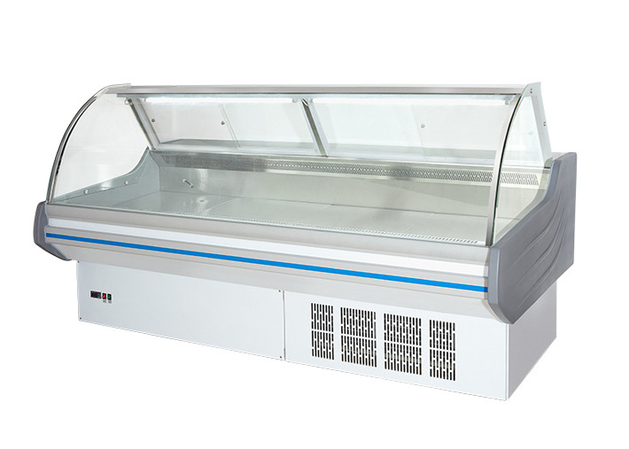 نمایشگر یخچال فریزر غذای پخته شده با شیشه خمیده / طول کولر اختیاری
