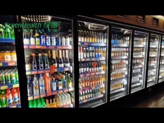 Luxury Multideck Chiller Beer Fridge Liquor Display Cabinet For Bar Pub