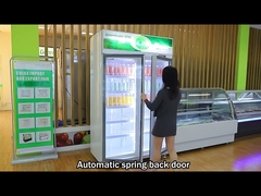 Customization Low E Glass Upright Commercial Beverage Cooler Rapid Cooling
