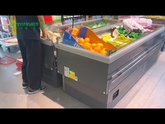 Chest Deep Horizontal Island Display Freezer Top Opening With Fan Cooling