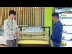 نمایشگر کیک روباز شیشه ای در فریزر خود دارای