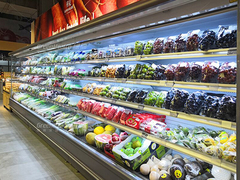 کولر جلو چند طبقه باز برای صرفه جویی در انرژی میوه ها و سبزیجات