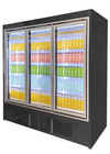 یخچال درب شیشه ای Silent Running Multideck نمایش تجاری یخچال برای نوشیدنی