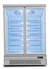 یخچال فریزر صفحه نمایش عمودی تجاری سوپرمارکت انجماد سریع برای مواد غذایی منجمد