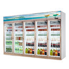 خرید کولر نوشیدنی تجاری 5 درب شیشه ای یخچال فریزر نوع فن خنک کننده