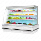 ویترین نمایشگر سردخانه خنک کننده دینامیکی خنک کننده 4 فروشگاه قابل تنظیم برای نوشیدنی ها / بطری ها / لبنیات مواد غذایی / گیاهان