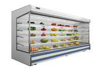 سوپرمارکت نوشیدنی خنک کننده صفحه نمایش تجاری فریزر میوه سبزیجات چند طبقه باز چیلر CE