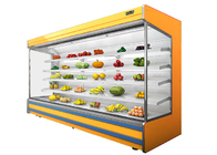 ویترین یخچال چند طبقه چیلر عرشه باز سیستم از راه دور برای سوپرمارکت
