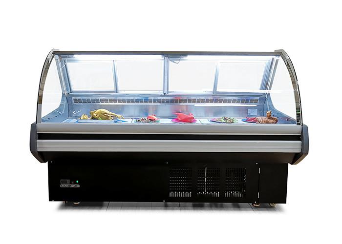 قصابی فروشگاه Deli Display یخچال و فریزر گوشت ویترین یخچال با درب کشویی