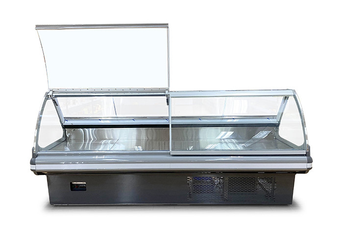 قصابی فروشگاه Deli Display یخچال و فریزر گوشت ویترین یخچال با درب کشویی