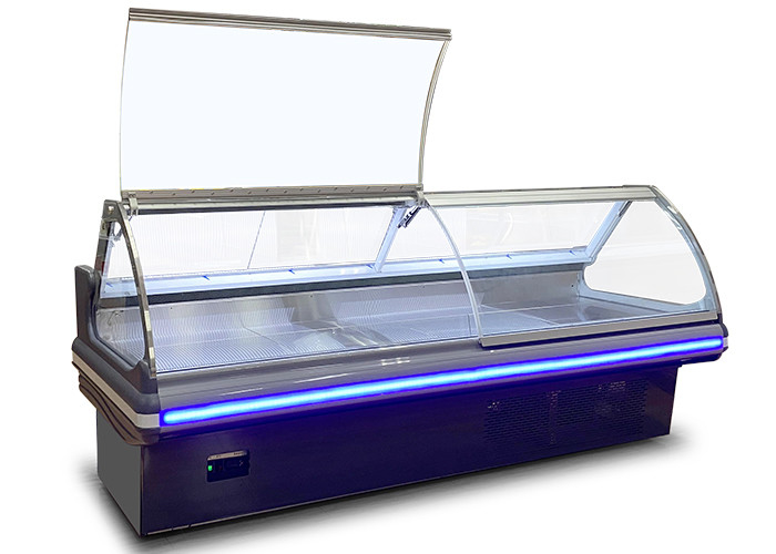 قصابی فروشگاه Deli Display یخچال و فریزر گوشت ویترین یخچال با درب کشویی