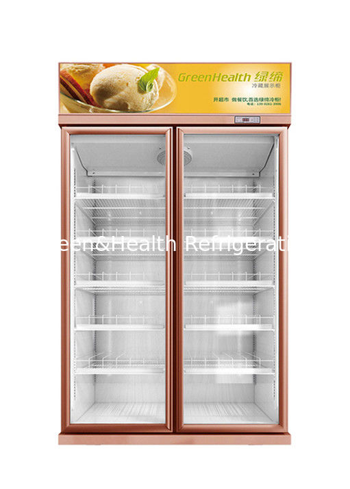 چیلر درب شیشه ای سفارشی 1 2 3 برای نمایشگر بدون مه یخچال تجاری نوشیدنی سرد