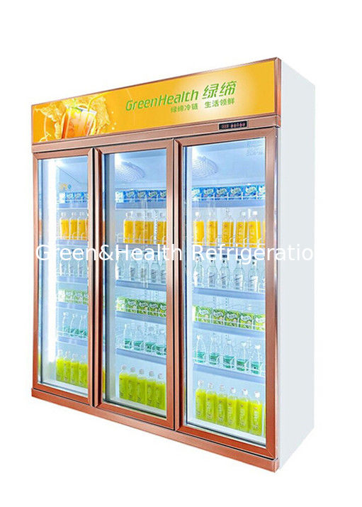 چیلر درب شیشه ای سفارشی 1 2 3 برای نمایشگر بدون مه یخچال تجاری نوشیدنی سرد