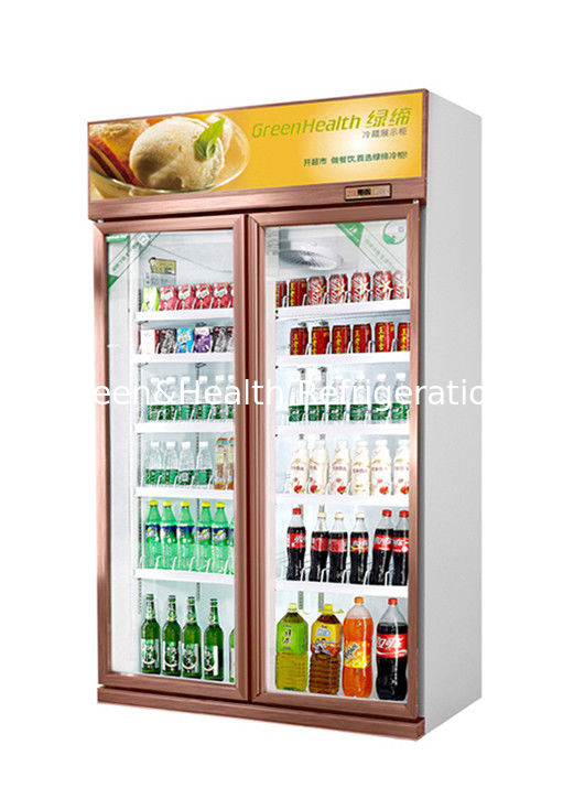 چیلر درب شیشه ای سفارشی 1 2 3 برای نمایشگر بدون مه یخچال تجاری نوشیدنی سرد