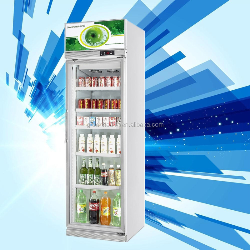457L مینی شیشه درب نمایش کولر 1 درب نمایش یخچال برای استاندارد ایالات متحده 17 Cu.Ft