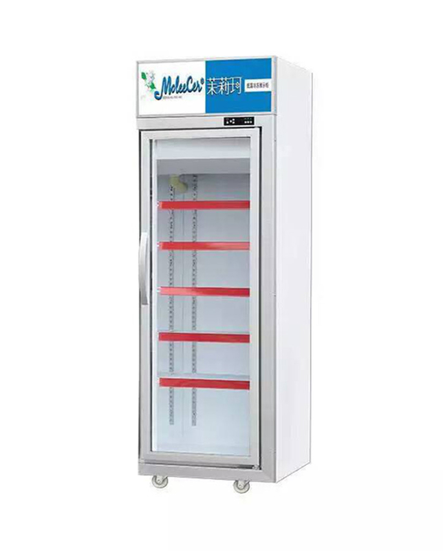 457L مینی شیشه درب نمایش کولر 1 درب نمایش یخچال برای استاندارد ایالات متحده 17 Cu.Ft