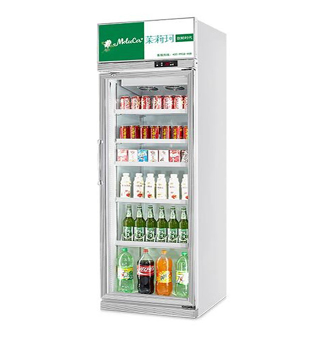 457L مینی شیشه درب نمایش کولر 1 درب نمایش یخچال برای استاندارد ایالات متحده 17 Cu.Ft