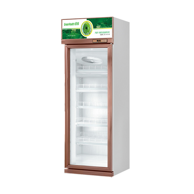 457L مینی شیشه درب نمایش کولر 1 درب نمایش یخچال برای استاندارد ایالات متحده 17 Cu.Ft