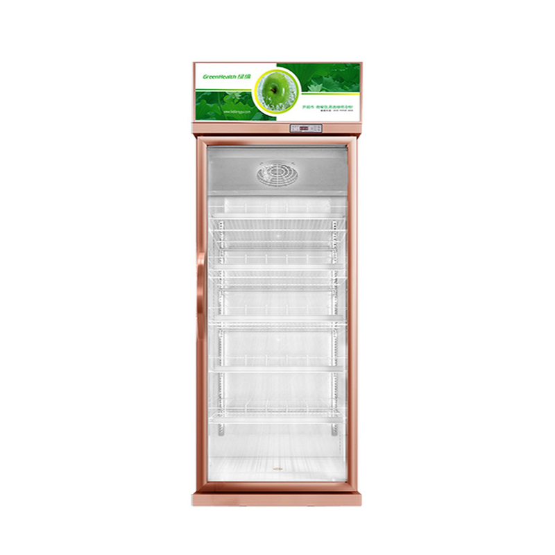 457L مینی شیشه درب نمایش کولر 1 درب نمایش یخچال برای استاندارد ایالات متحده 17 Cu.Ft