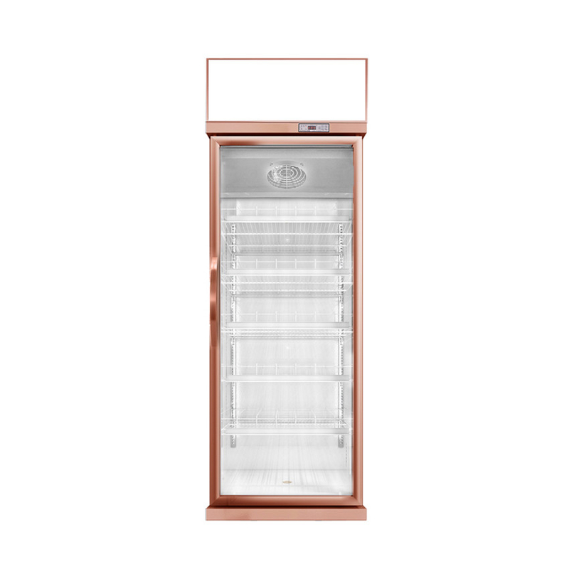 457L مینی شیشه درب نمایش کولر 1 درب نمایش یخچال برای استاندارد ایالات متحده 17 Cu.Ft