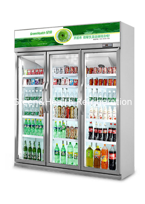 خنک کننده آبجو تجاری با ظرفیت ذخیره سازی 1530L درب های شیشه ای دوگانه و کنترل دمای دیجیتال
