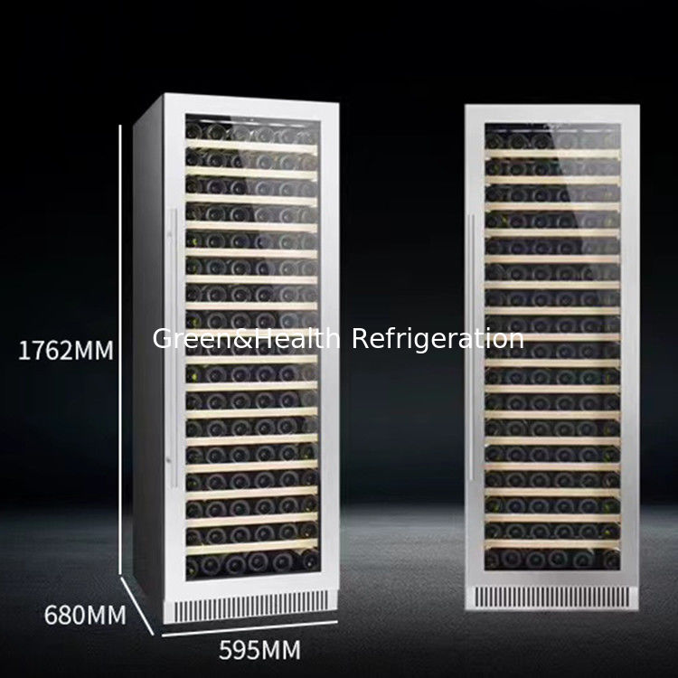 گواهینامه ETL فن خنک کننده یخچال کابینت شراب شیشه ای با درجه حرارت 4 تا 22 درجه سانتیگراد