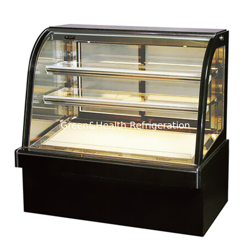 چراغ LED کابینت نانوایی کیک نمایش کولر با چرخ آسان حرکت