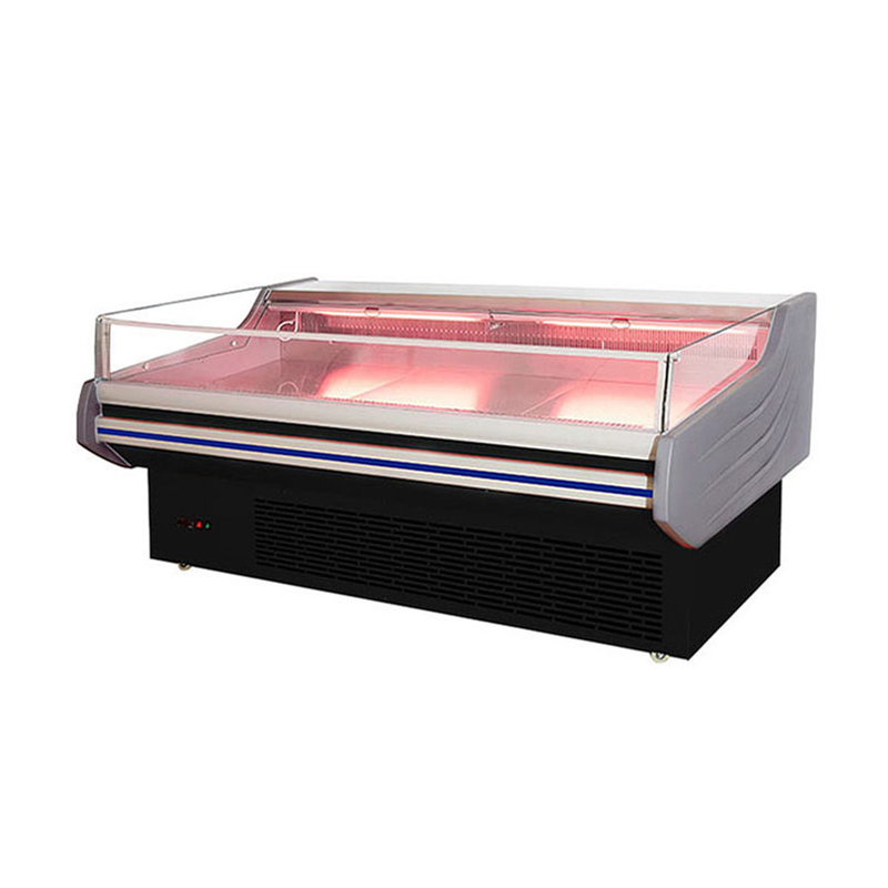 صفحه نمایش گوشت روشن LED یخچال فولاد ضد زنگ داخلی آوتوماتیک تخلیه -2 ~ 8 C