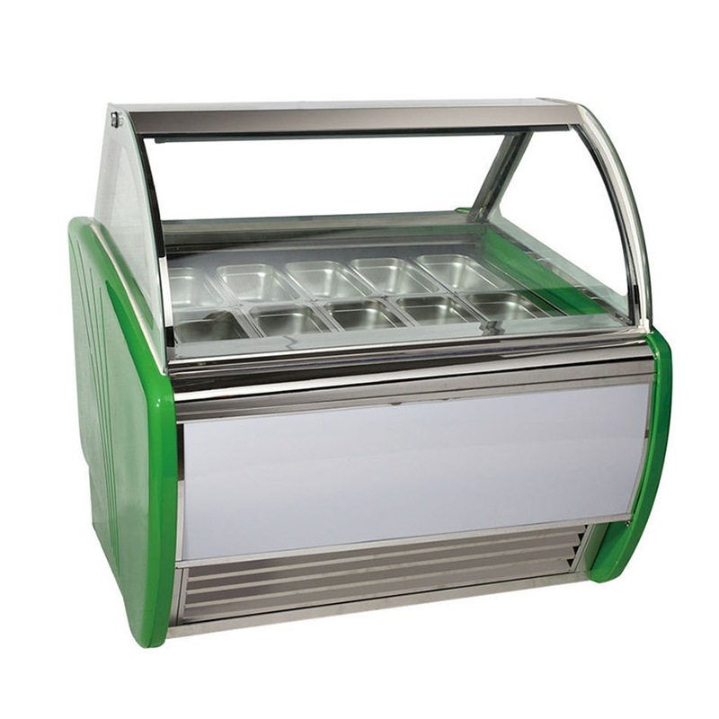 ویترین فریزر بستنی 12 تابه Green Health for Snack Shop CE Rohs