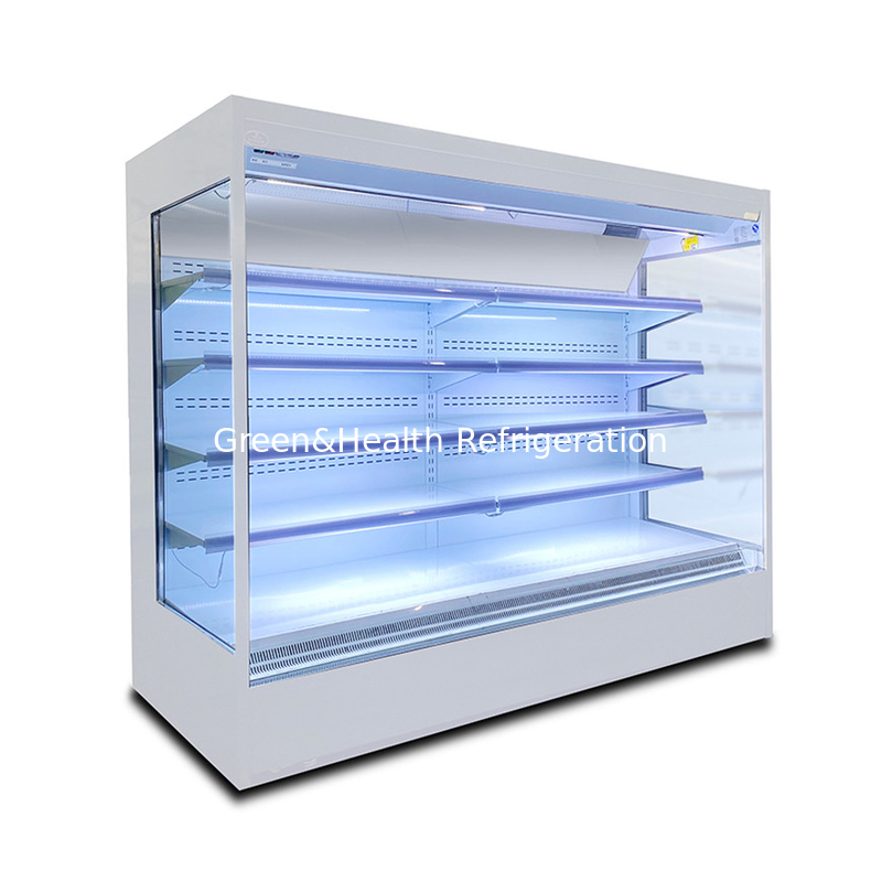 نمایشگر باز یخچال خنک کننده برای مواد غذایی تازه و نوشیدنی نمایشگر دمای 2-8C