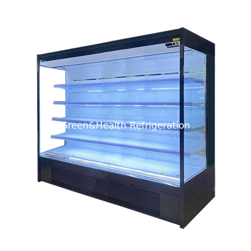 نمایشگر باز یخچال خنک کننده برای مواد غذایی تازه و نوشیدنی نمایشگر دمای 2-8C