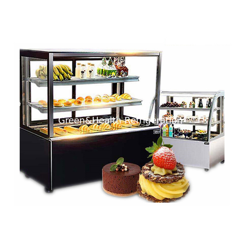 پایه مرمر 2 لایه عرشه نمایش کیک فریزر برای شیرینی سوشی مار نمایش