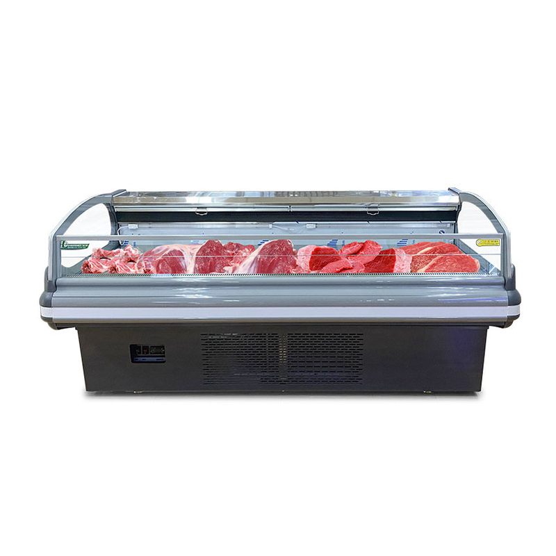 فن فولاد ضد زنگ خنک کننده گوشت نمایش یخچال -2 به 8.C با نور LED