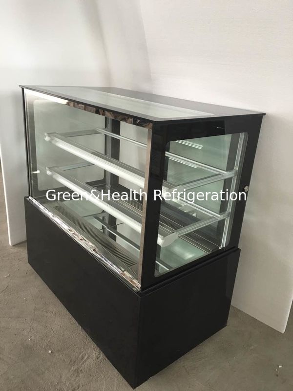 سوپرمارکت مینی دو لایه نمایش کیک فریزر دو درجه حرارت برای فروشگاه