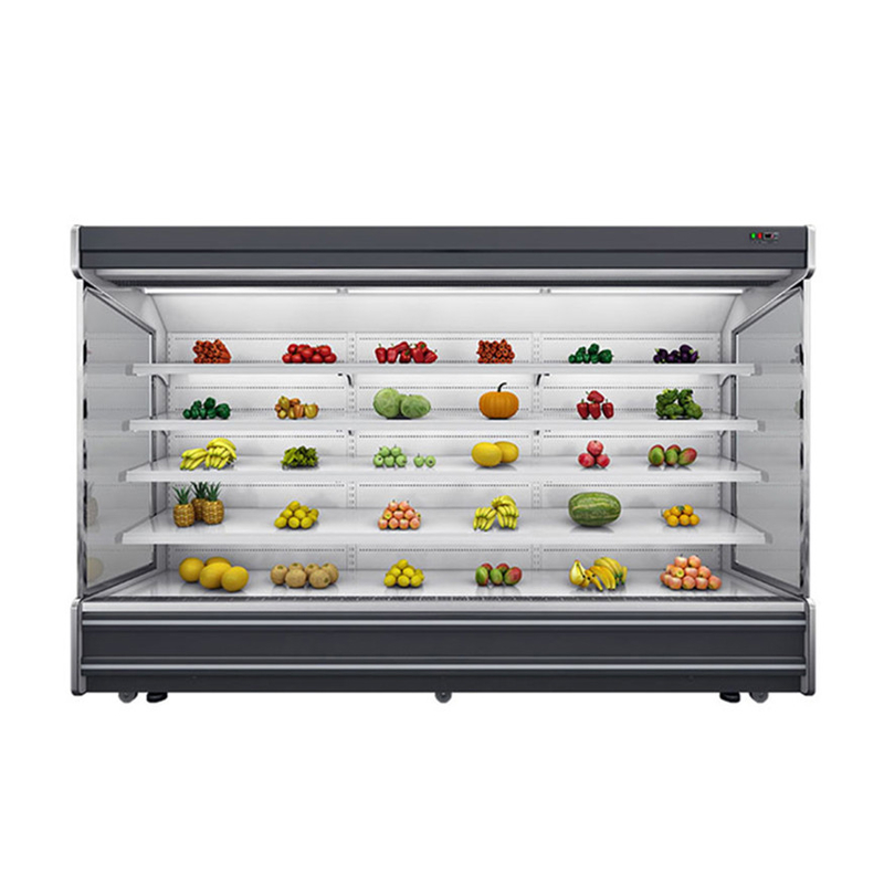 یخچال باز چند طبقه LED با 4 قفسه و 5 فضای نمایش در 2-8.C