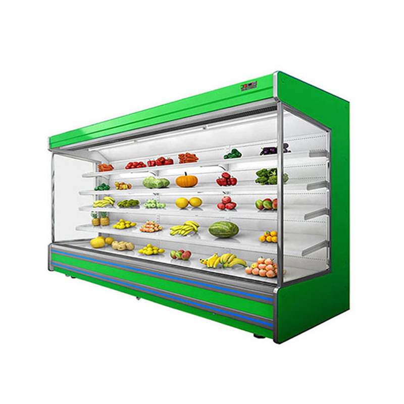 یخچال باز چند طبقه LED با 4 قفسه و 5 فضای نمایش در 2-8.C