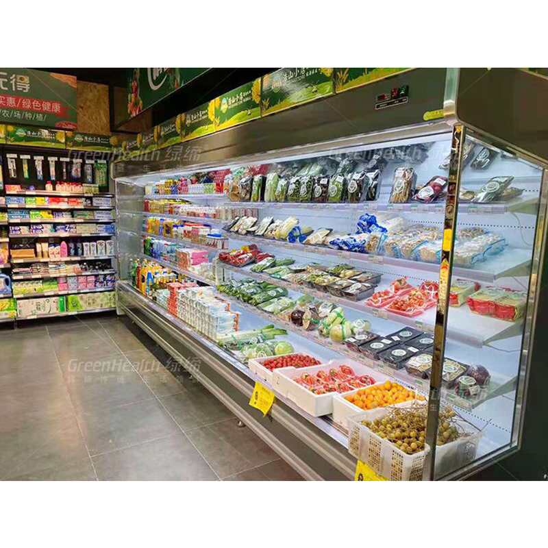 یخچال باز چند طبقه LED با 4 قفسه و 5 فضای نمایش در 2-8.C