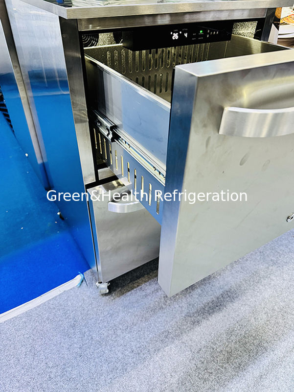 گواهینامه ETL 150L 168دانجه یخچال درب جامد فولاد ضد زنگ