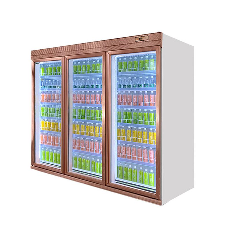 5 لایه تنظیم شده قفسه شیشه ای درب نوشیدنی سردکن با R22 Panasonic کمپرسور