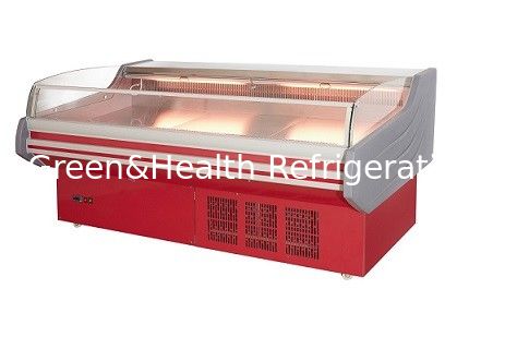 800L فولاد ضد زنگ فریزر افقی باز برای یخچال گوشت فریزر تجاری