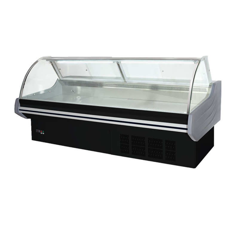 220/50hz ولتاژ گاز R404a غذا پخته شده نمایشگاه نمایشگاه گوشت کابینت