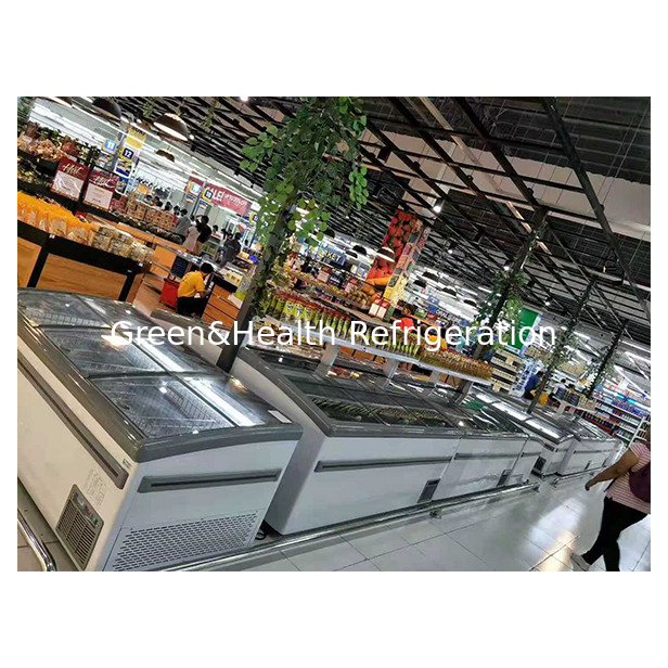کمپرسور داخلی برای یخچال سریع محصولات منجمد یخچال جزیره کابینت برای فروش