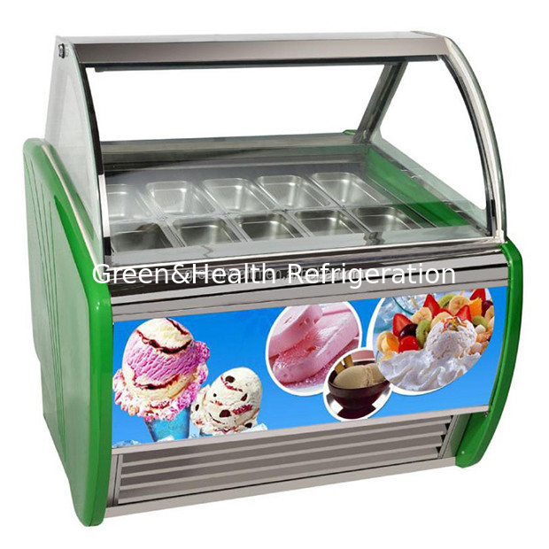 فروشگاه بستنی / فروشگاه راحتی / فروشگاه با استفاده از سبک و ظریف بستنی ذخیره نمایش بستنی فریزر