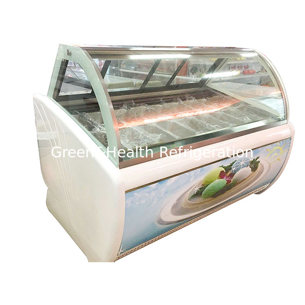 فروشگاه بستنی / فروشگاه راحتی / فروشگاه با استفاده از سبک و ظریف بستنی ذخیره نمایش بستنی فریزر