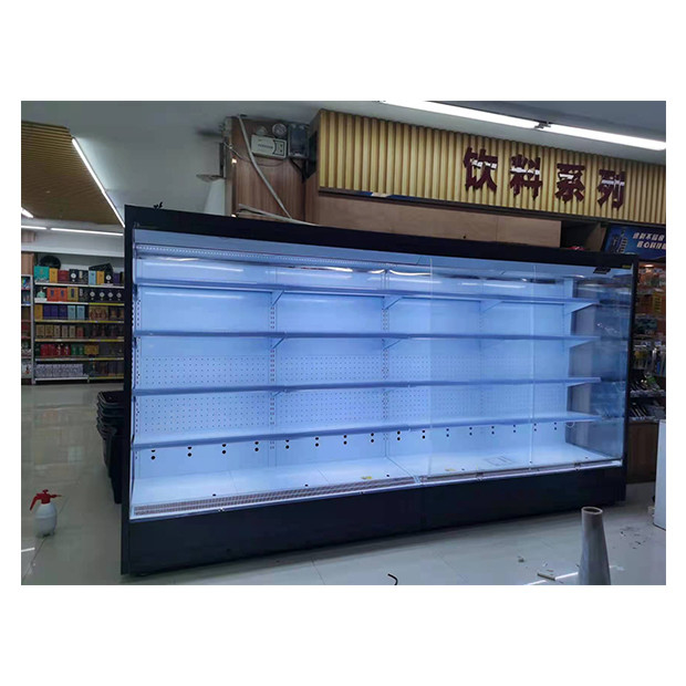 سوپرمارکت / فروشگاه راحتی فریزر زاویه راست باز برای ذخیره مواد غذایی / نوشیدنی