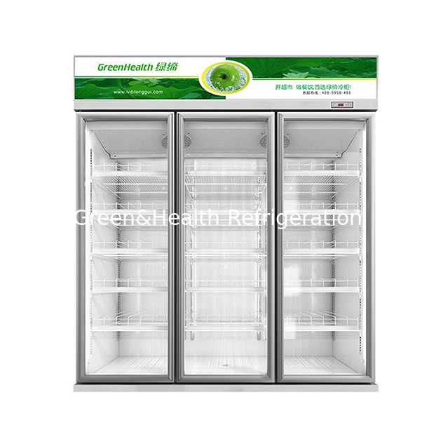 سوپرمارکت تجاری / فروشگاه دو درب شیشه ای یخچال اقتصاد یخچال نمایش