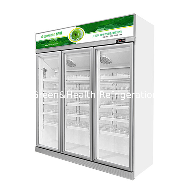 سوپرمارکت تجاری / فروشگاه دو درب شیشه ای یخچال اقتصاد یخچال نمایش