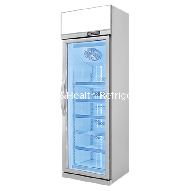 فریزر ویترینی لوکس تک درب برای نگهداری مواد غذایی منجمد در سوپرمارکت/فروشگاه